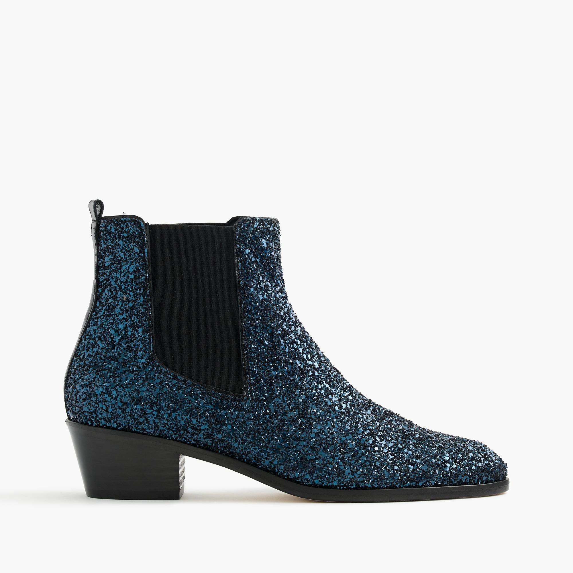 glitter chelsea rain boots